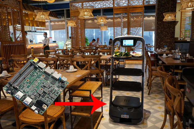 派勤嵌入式硬件產品攜手服務機器人，為餐飲業注入新動力