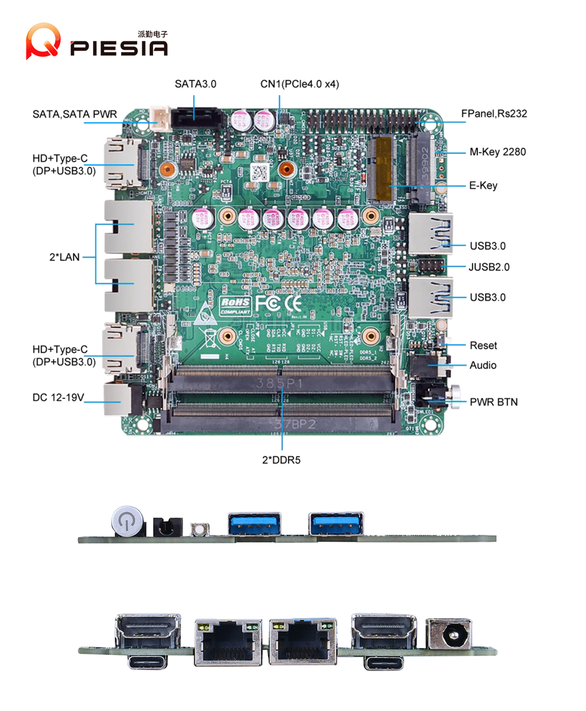 派勤電子AR200CA主板 | 輕量級迷你AI工作站的理想之選